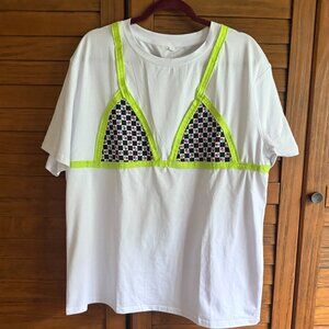 Patchwork Bikini Tee - Size L